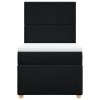 Multidom Posteľný rám boxspring s matracom čierny 90x200 cm látka