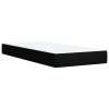 Multidom Posteľný rám boxspring s matracom čierny 90x190 cm látka