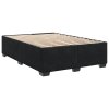 Multidom Posteľný rám boxspring s matracom čierny 140x200 cm zamat