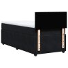 Multidom Posteľný rám boxspring s matracom čierny 80x200 cm zamat