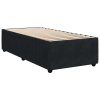 Multidom Posteľný rám boxspring s matracom čierny 80x200 cm zamat