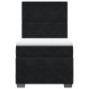 Multidom Posteľný rám boxspring s matracom čierny 90x190 cm zamat
