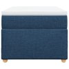 Multidom Posteľný rám boxspring s matracom modrý 90x190 cm látka