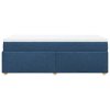 Multidom Posteľný rám boxspring s matracom modrý 90x190 cm látka