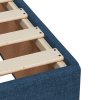 Multidom Posteľný rám boxspring s matracom modrý 90x190 cm látka
