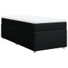 Multidom Posteľný rám boxspring s matracom čierny 80x200 cm látka