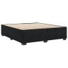 Multidom Posteľ bez matraca čierny 180x200 cm zamat