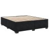 Multidom Posteľný rám boxspring s matracom čierny 180x200 cm zamat