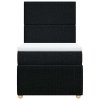 Multidom Posteľný rám boxspring s matracom čierny 90x190 cm látka