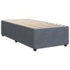 Multidom Posteľný rám boxspring s matracom tmavosivý 90x200 cm zamat