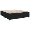 Multidom Posteľný rám boxspring s matracom čierny 180x200 cm zamat