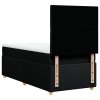 Multidom Posteľný rám boxspring s matracom čierny 90x200 cm látka