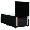 Multidom Posteľný rám boxspring s matracom čierny 90x200 cm látka