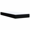Multidom Posteľný rám boxspring s matracom čierny 90x200 cm látka