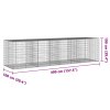 Multidom Gabiónový kôš s krytom 400x100x100 cm pozinkované železo