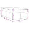 Multidom Posteľný rám boxspring s matracom sivohned 140x200 cm látka