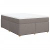 Multidom Posteľný rám boxspring s matracom sivohned 140x200 cm látka