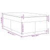 Multidom Posteľný rám boxspring s matracom modrý 160x200 cm látka