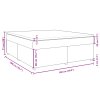 Multidom Posteľný rám boxspring s matracom sivohned 180x200 cm látka