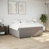 Multidom Posteľný rám boxspring s matracom sivohned 180x200 cm látka