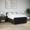 Multidom Posteľný rám boxspring s matracom čierny 140x200 cm látka