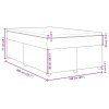 Multidom Posteľný rám boxspring s matracom čierny 160x200 cm látka