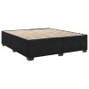 Multidom Posteľný rám boxspring s matracom čierny 180x200 cm zamat