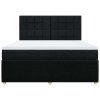 Multidom Posteľný rám boxspring s matracom čierny 180x200 cm látka