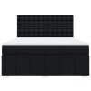 Multidom Posteľný rám boxspring s matracom čierny 180x200 cm látka