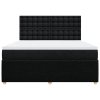Multidom Posteľný rám boxspring s matracom čierny 180x200 cm látka