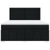 Multidom Posteľný rám boxspring s matracom čierny 180x200 cm látka
