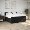Multidom Posteľný rám boxspring s matracom čierny 180x200 cm látka