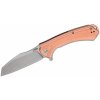 CJRB J1909-COP Barranca vreckový nôž 9,4 cm, Stonewash, meď