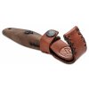 Condor CTK2815-2.0 Curved Carver Knife zakrivený rezbársky nôž 5 cm, orechové drevo, kožené puzdro
