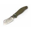 Ganzo F7551-GR Firebird vreckový vonkajší nôž 8,5 cm, čepeľ v tvare sekáčika, zelená, G10