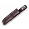 JOKER CM112 CAMPERO vonkajší nôž 10,5 cm, hnedá, Micarta, kožené puzdro