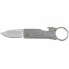 SOG-KT1001-CP KEYTRON - SATIN vreckový nôž 4,7 cm, celooceľový, kľúčenka, otvára na fľaše