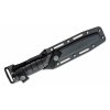 KA-BAR KB-5055 SHORT TANTO BLACK bojový nôž 13,3 cm, celočierny, Kraton, plastové puzdro