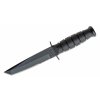 KA-BAR KB-5055 SHORT TANTO BLACK bojový nôž 13,3 cm, celočierny, Kraton, plastové puzdro