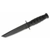 KA-BAR KB-5054 SHORT TANTO BLACK bojový nôž 13,3 cm, celočierny, Kraton, plastové puzdro