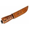 KA-BAR KB-9139 U.S. ARMY VIETNAM bojový zberateľský nôž 17,8 cm, čierna, koža, kožené puzdro