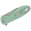 Kubey KU358C Master Chief vreckový nôž 8,7 cm, bledozelená Jade, G10, spona