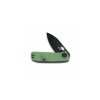 Kubey KU2104C Hyde vreckový nôž 7,5 cm, čierna, bledozelená Jade, G10, spona