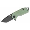 Kubey KU203I Campe Nest vreckový nôž 7 cm, čierna, bledozelená Jade, G10