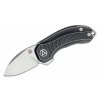QSP Knife QS138-B Hamster Titanium Black Stonewashed malý vreckový nôž 5 cm, čierna, titán