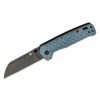 QSP Knife QS130-B2 Penguin Denim Black Stonewashed vreckový nôž 7,8 cm, modrá, Micarta