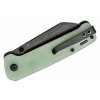 QSP Knife QS130-W Penguin Jade vreckový nôž 7,8 cm ,Black Stonewash, nefritovo-zelená, G10