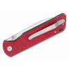 QSP Knife QS102-E Parrot Red vreckový nôž 8,2 cm, satin, červená, Micarta