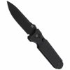 FOX Knives FX-448 B Predator II taktický automatický nôž 9,5 cm, celočierna, FRN