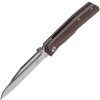FOX knives FX-515 W TERZUOLA vreckový nôž 9 cm, drevo Ziricote, kožené puzdro